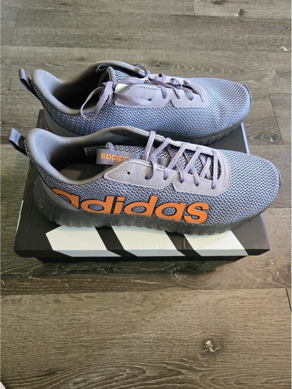 adidas Kaptir Base JQ4632 Grey Red Men's Size 13 Cloudfoam Shoes NIB